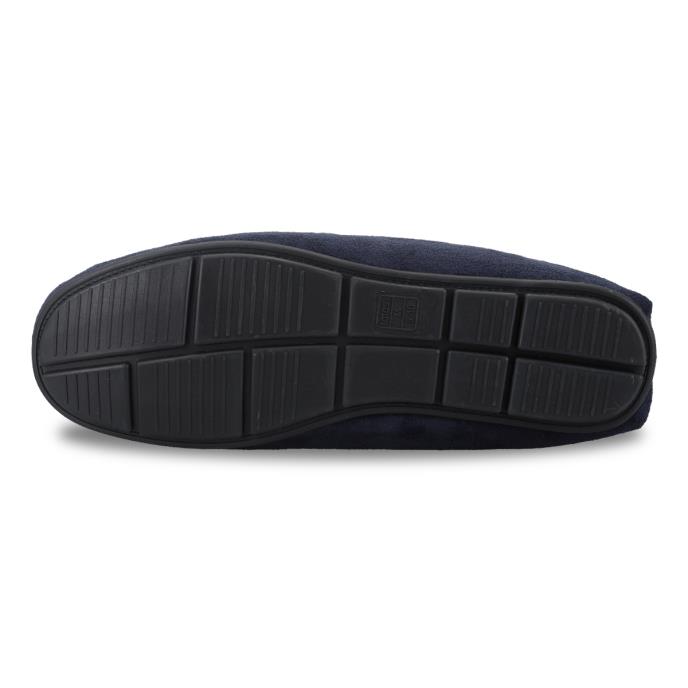 totes toasties® Mens Suedette Moccasin Slipper Navy Extra Image 6